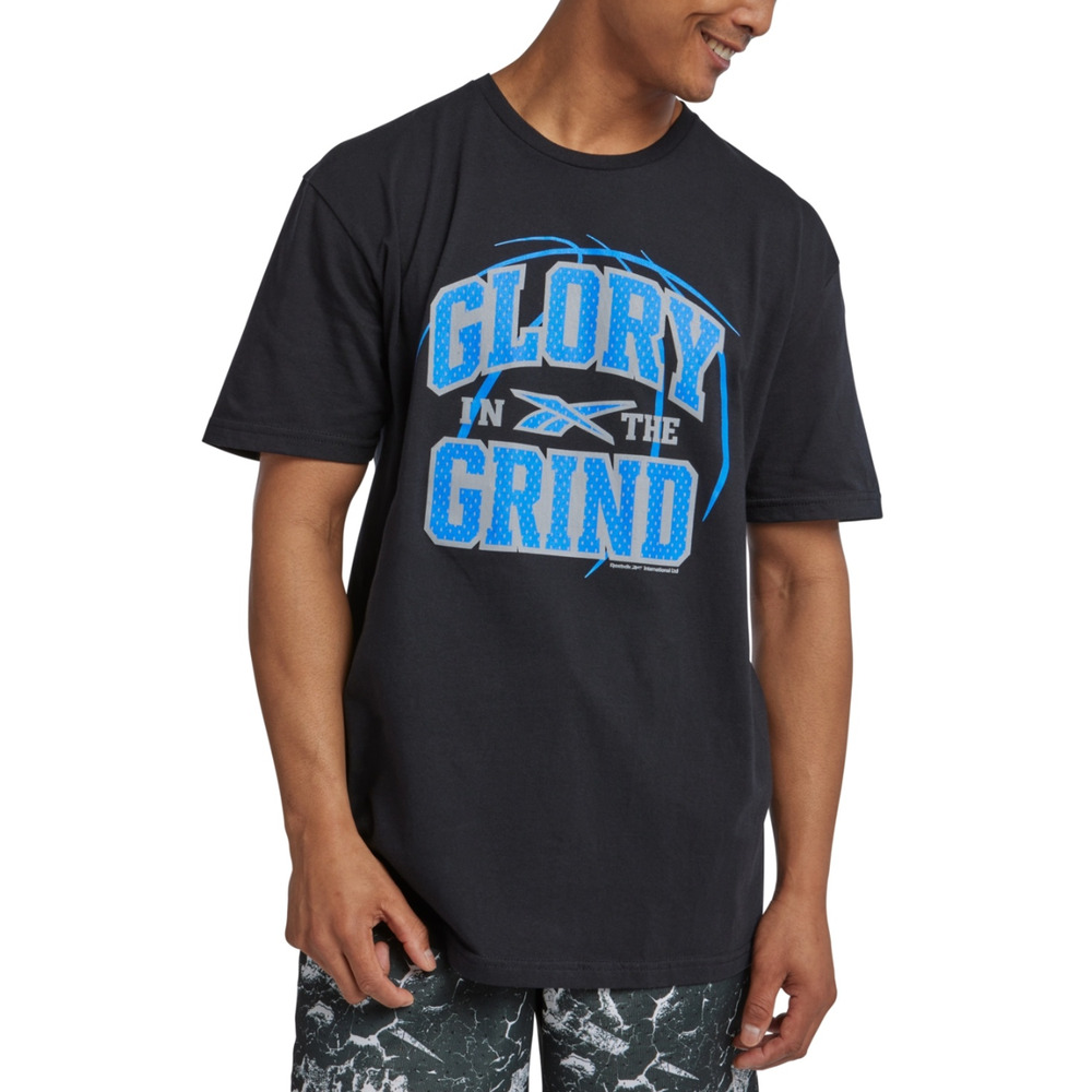 Reebok Men Glory Grind Graphic T-Shirt Black Size M